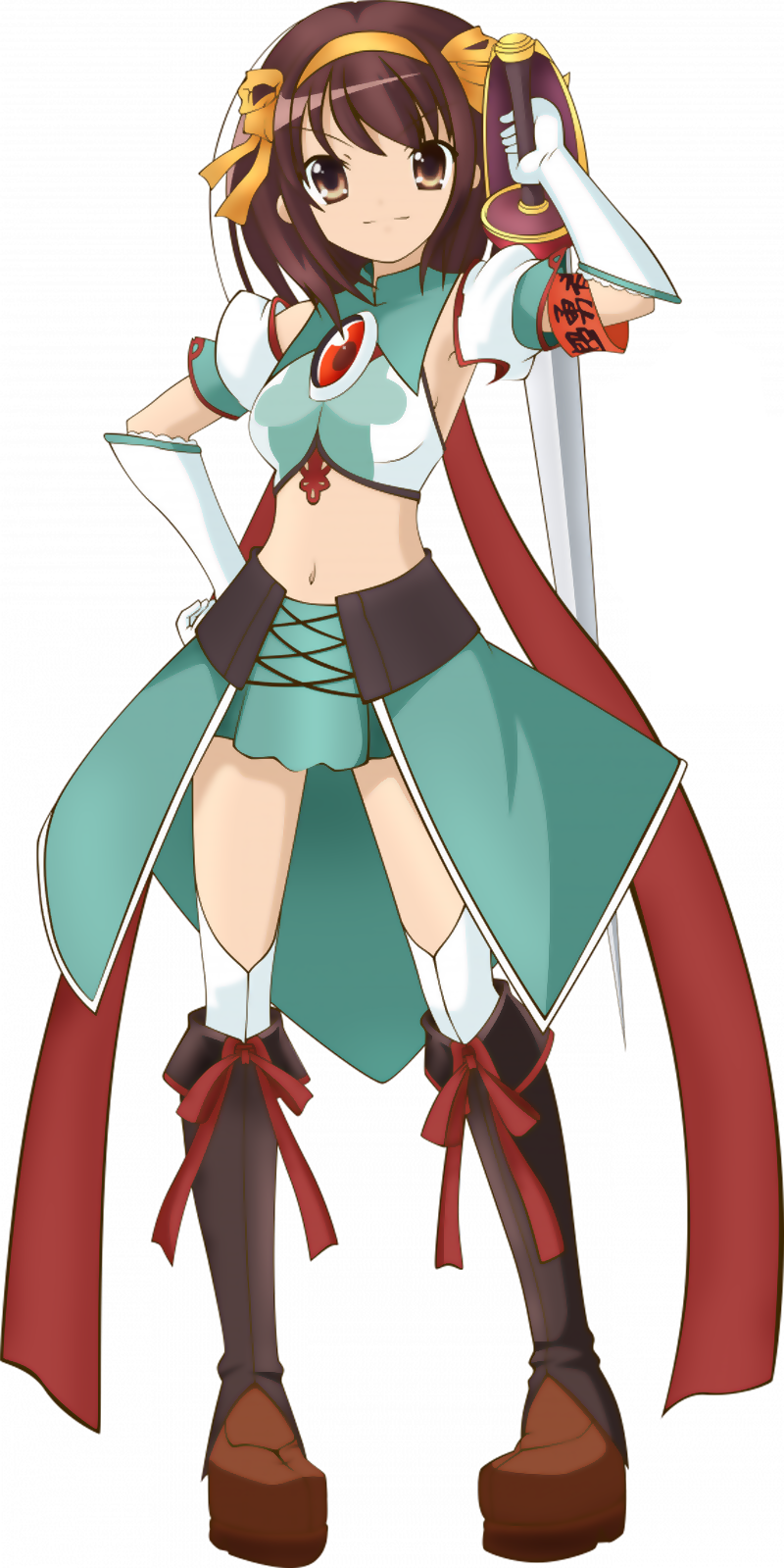 Superheroine Haruhi And Suzumiya Haruhi - Melancholy Of Haruhi Suzumiya Png (800x1599), Png Download