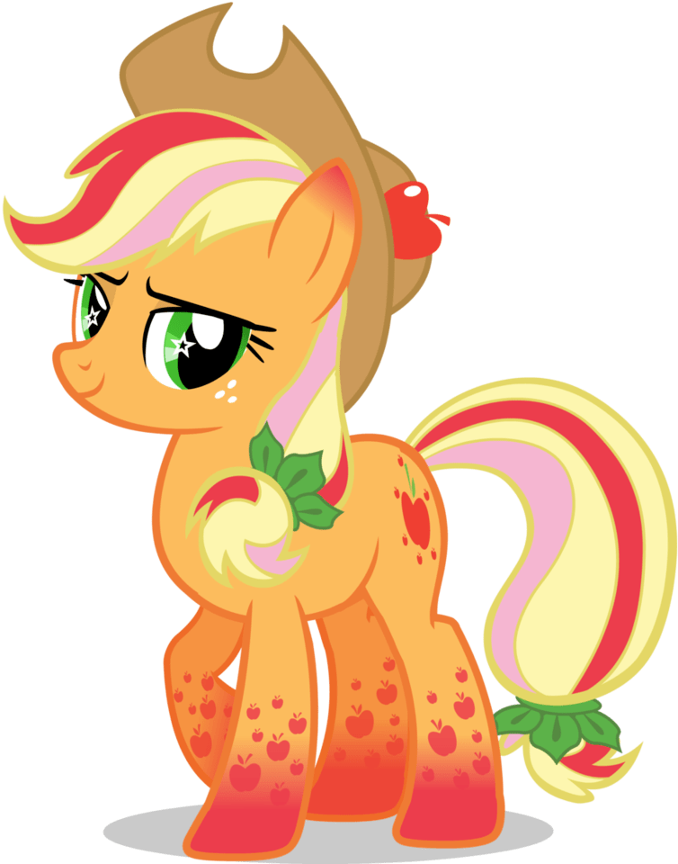 Littlest Pet Shop - Applejack My Little Pony Bilder (817x977), Png Download