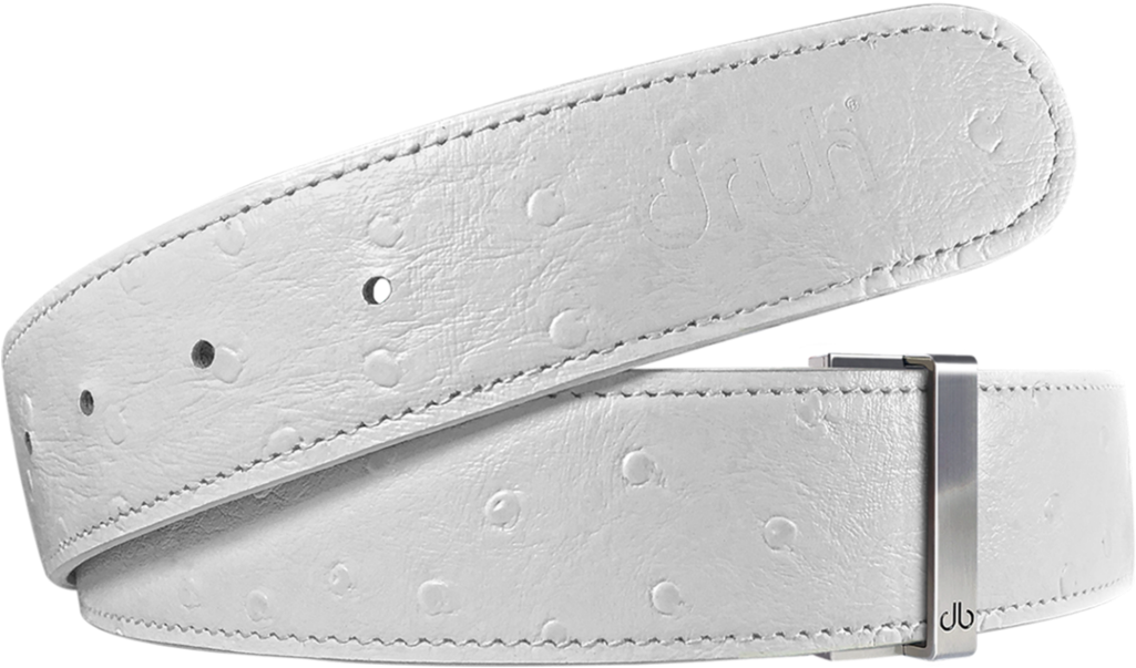 White Ostrich Texture Leather Belt - Belt (1024x1024), Png Download