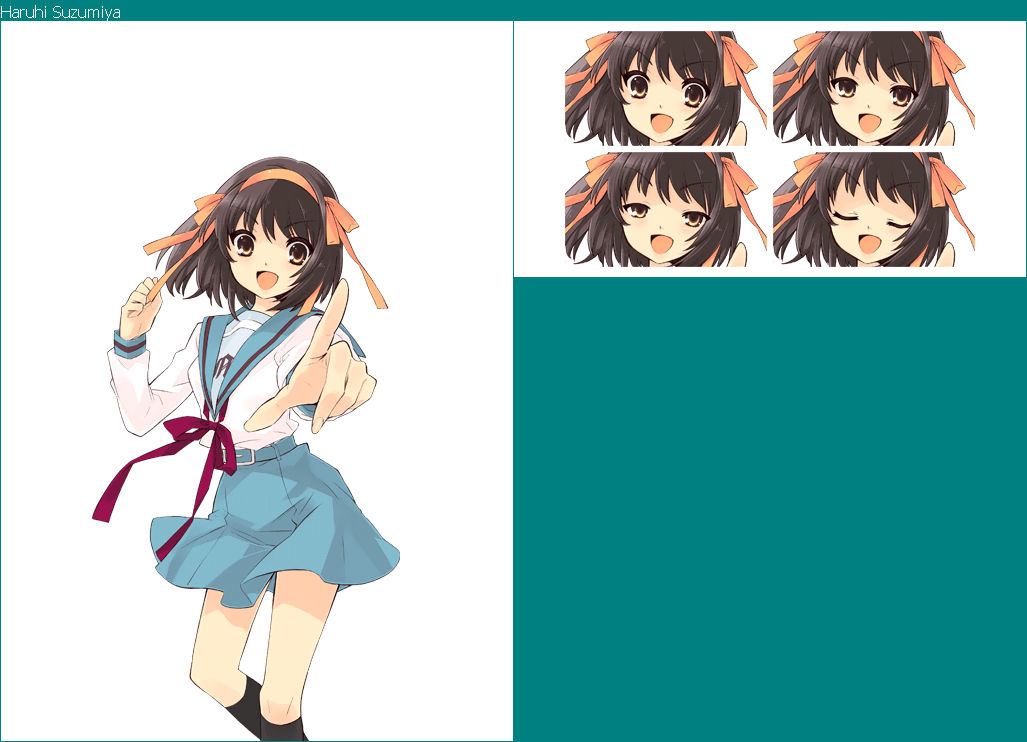 Report Ad - Haruhi Suzumiya Character Design (1027x742), Png Download