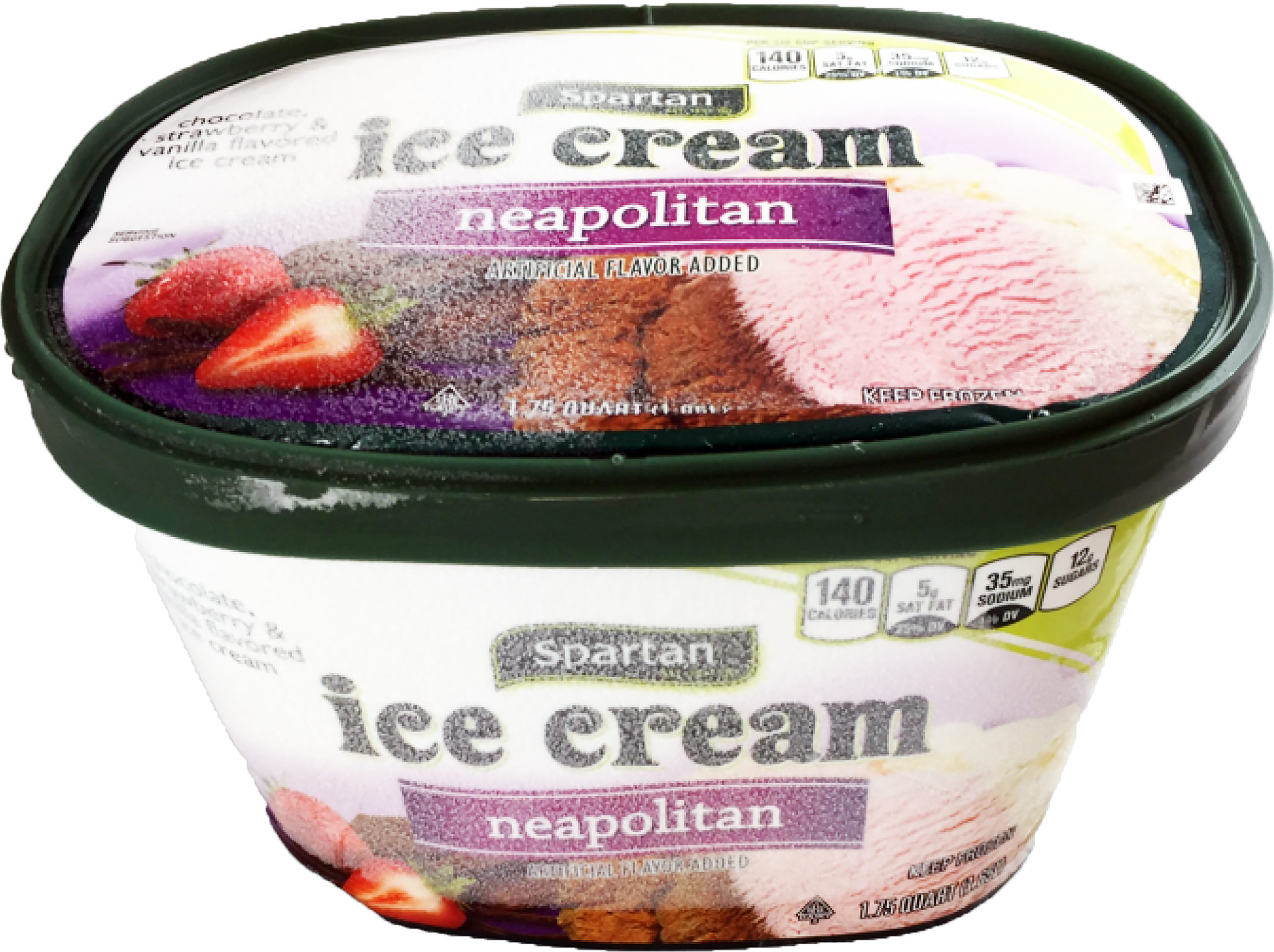 Spartan Ice Cream Neapolitan, - Gelato (2028x1516), Png Download
