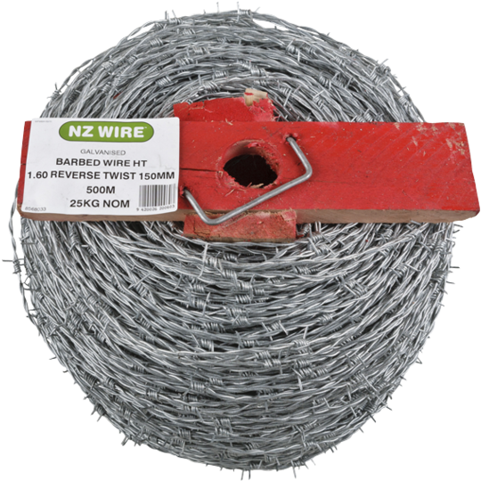 Nz Wire High Tensile Reverse Twist Barbed Wire 150mm - Barbed Wire (763x571), Png Download