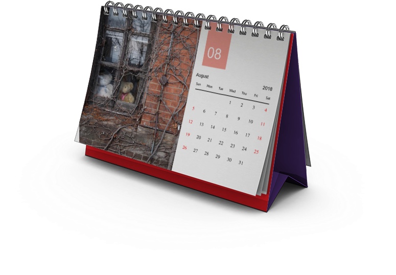 Desk Calendar - Paper Bag (800x600), Png Download