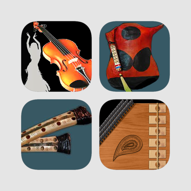 Oriental Musical Instruments Package 1 4 - Viola (630x630), Png Download