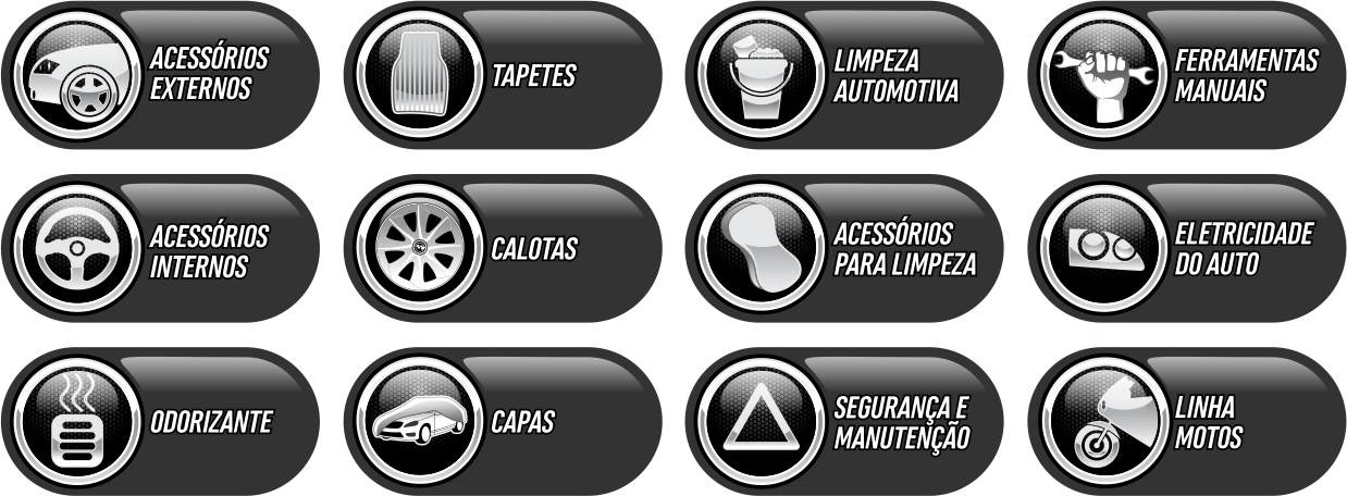 Linhas De Produtos - Acessorios Automotivos Png (1238x456), Png Download