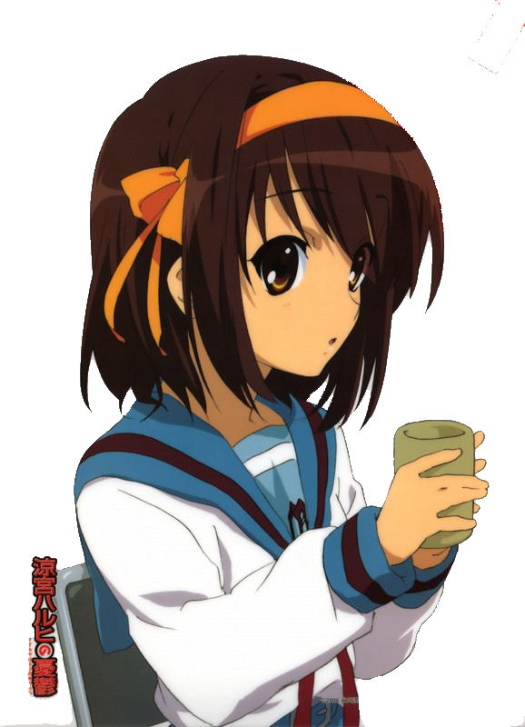 Haruhi Suzumiya ♡ - Melancholy Of Haruhi Suzumiya Render (578x800), Png Download