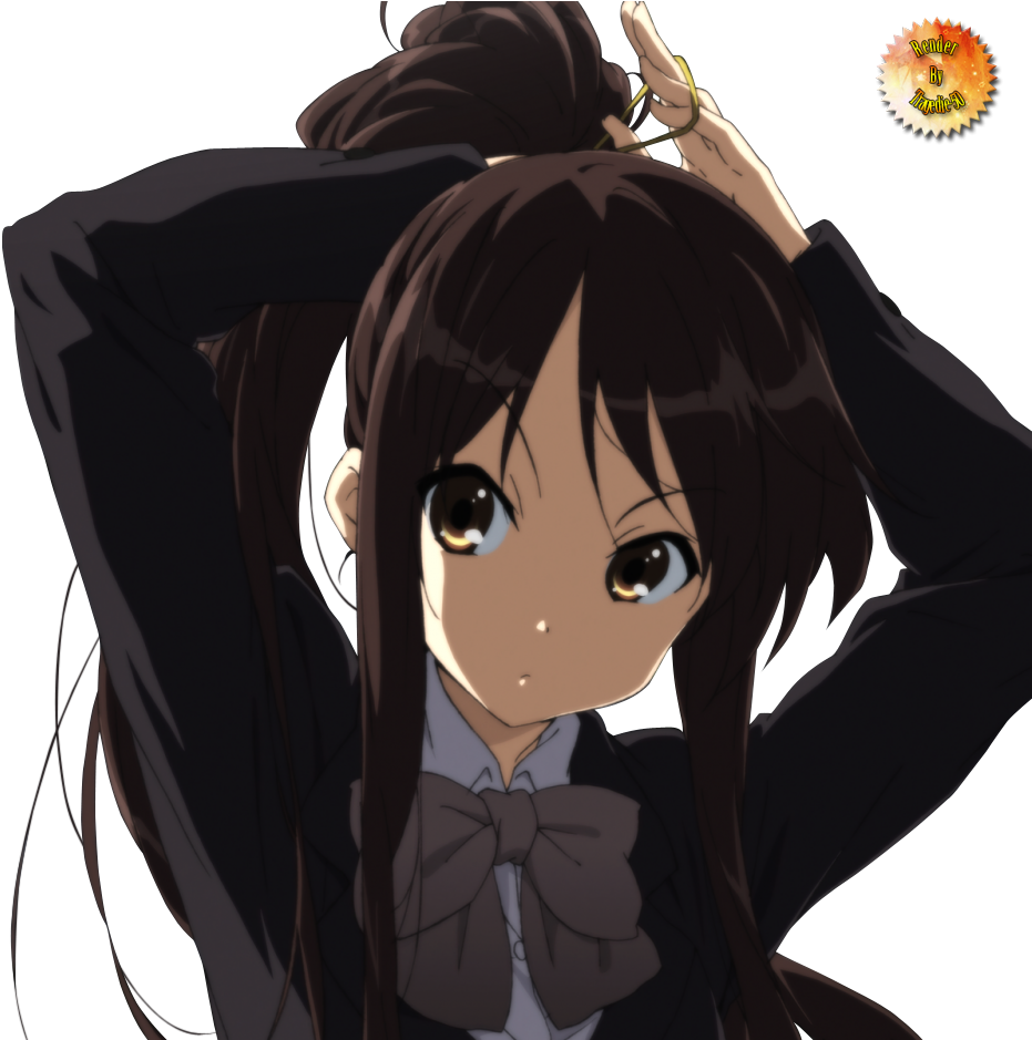 Autres - Haruhi Suzumiya Ponytail (1000x938), Png Download