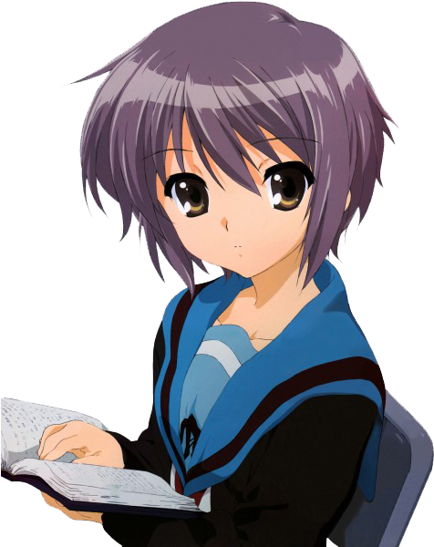 Minori Chihara Una Taciturna Y Solitaria Bibliófila - Yuki Nagato (509x640), Png Download