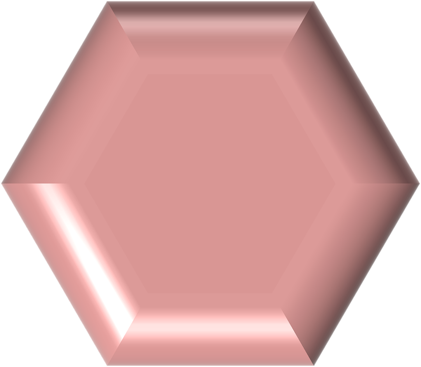 Button, Shapes, Shape, 6, Six, Hexagon - Segi Enam Png (826x720), Png Download