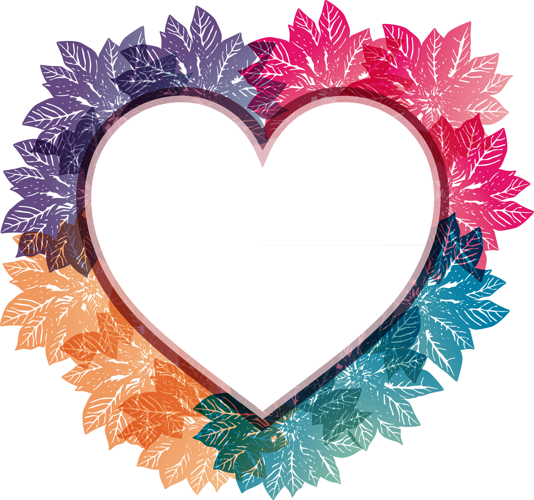 Heart Shaped Border Clipart - Heart Shaped Art Work (1743x1631), Png Download