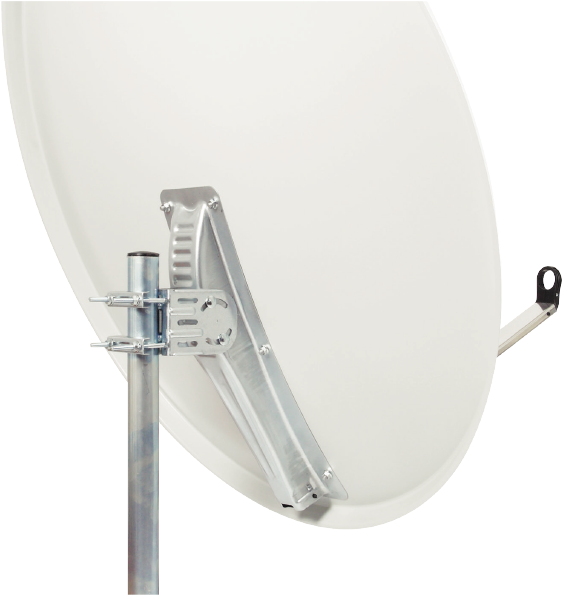 120cm Heavy Duty Offset Steel Dish - Television Antenna (598x595), Png Download