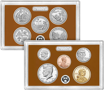 United States Mint 2019 Proof Set - 2018 Us Mint Proof Set (776x409), Png Download