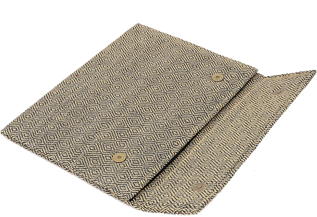 Trash To Cash Jute File Folder With Kantha Embroidered - Mesh (700x700), Png Download