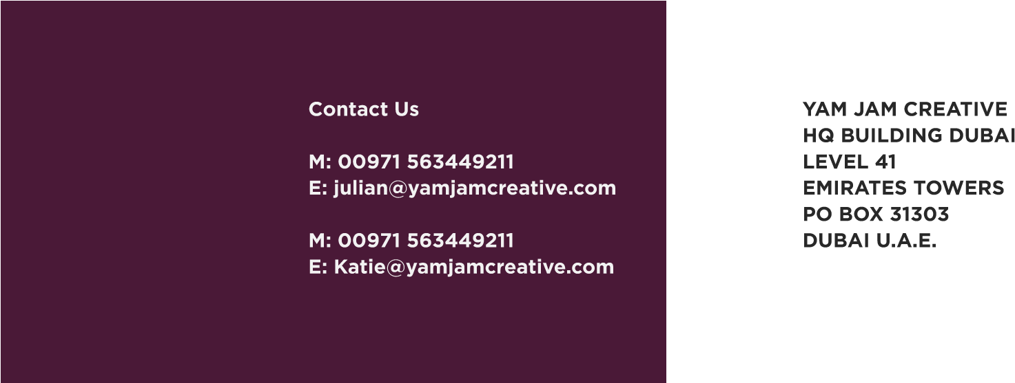 Yam Jam Web Contact Address - Lilac (1920x556), Png Download