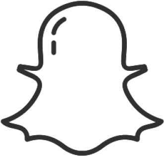 Drawn Ghostly Snapchat Logo - White Snapchat Logo Transparent Background (640x480), Png Download