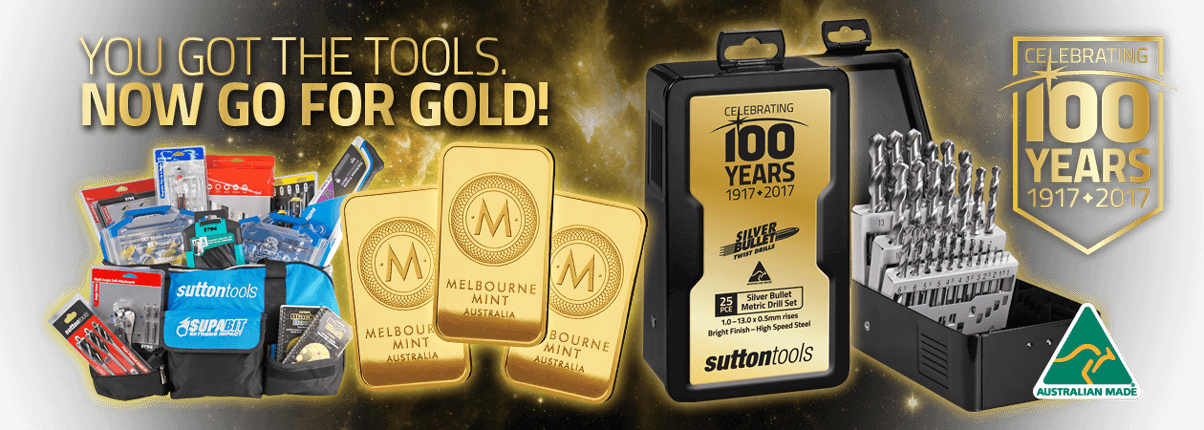 Sutton Tools Blue Bullet - Gold (1204x430), Png Download