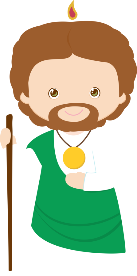 Amigos De Jesús - St Jude Baptism Invitation (446x900), Png Download