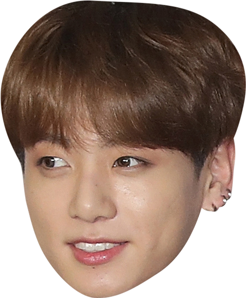 Jungkook Celebrity Mask - Jungkook Bts Face (1200x600), Png Download