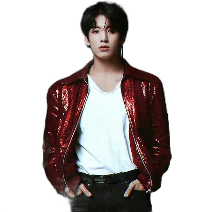 #army #bts #btsfakelove #btsloveyourself #btsv #fakelove - Jeon Jungkook In Red (719x701), Png Download