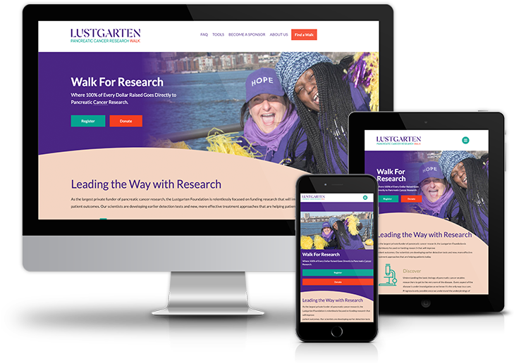 Fully-responsive, Fundraising Event Microsites That - Website (742x524), Png Download