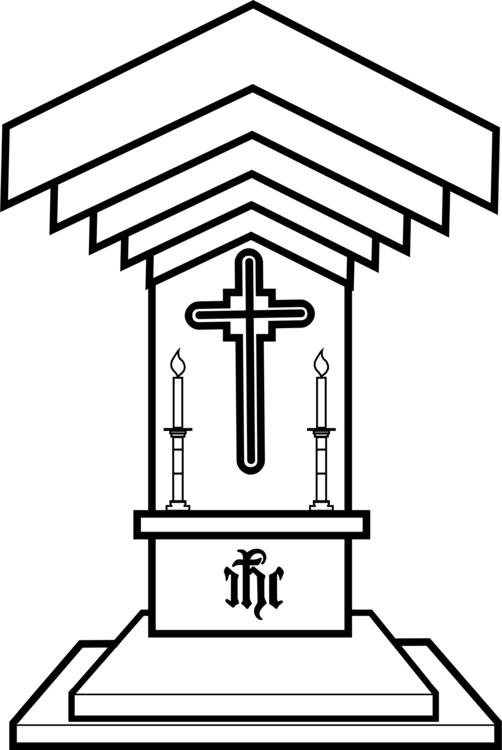 502 X 750 11 - Altar Server Black And White Clipart (502x750), Png Download
