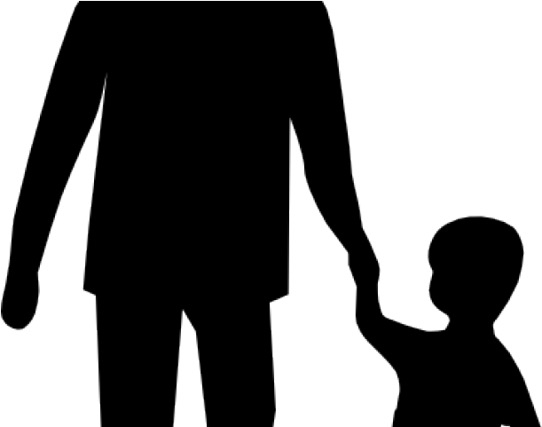 Hug Clipart Father And Son - Adult And Child (640x480), Png Download