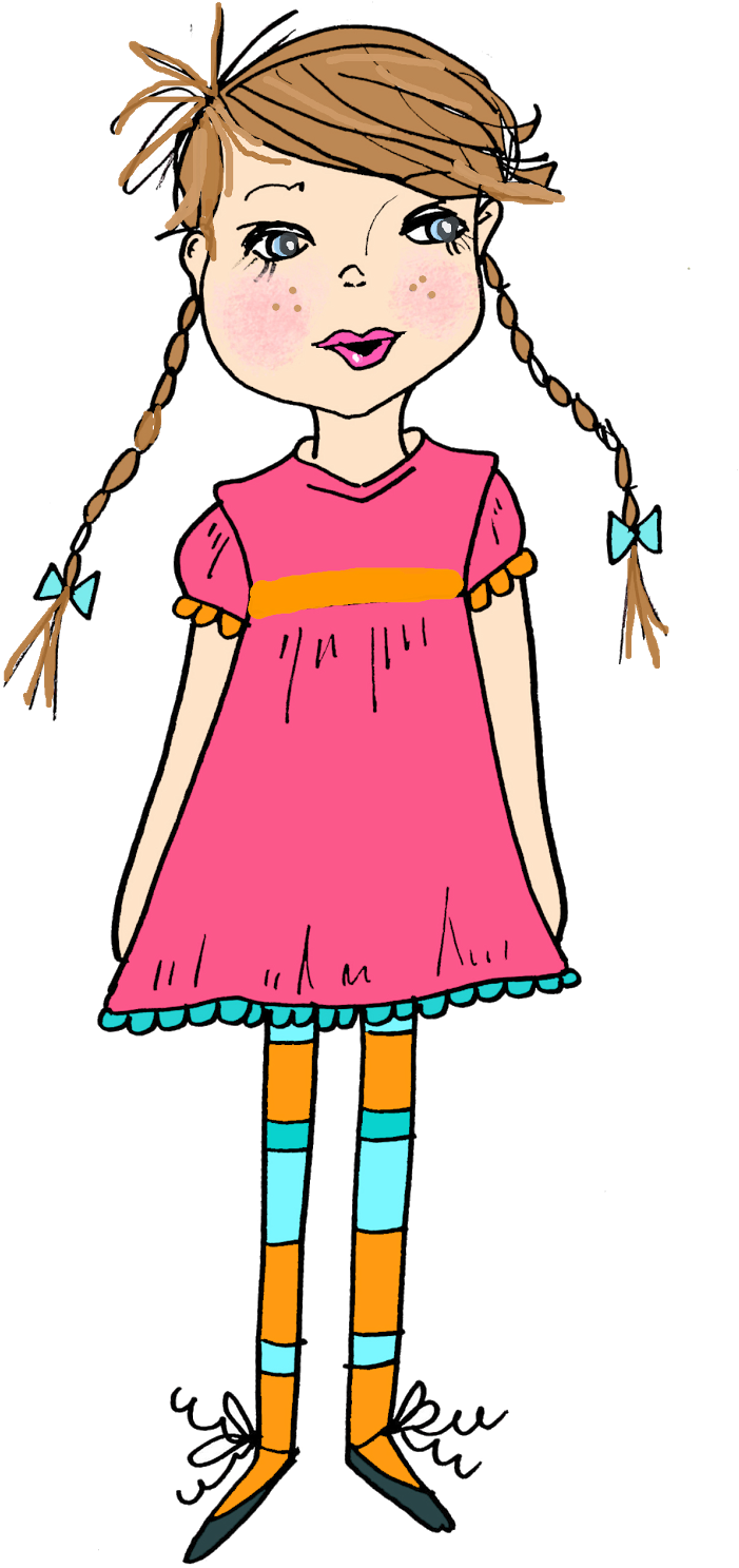 Little Girl Clipart Thinking - Little Girl Clipart Transparent (786x1600), Png Download