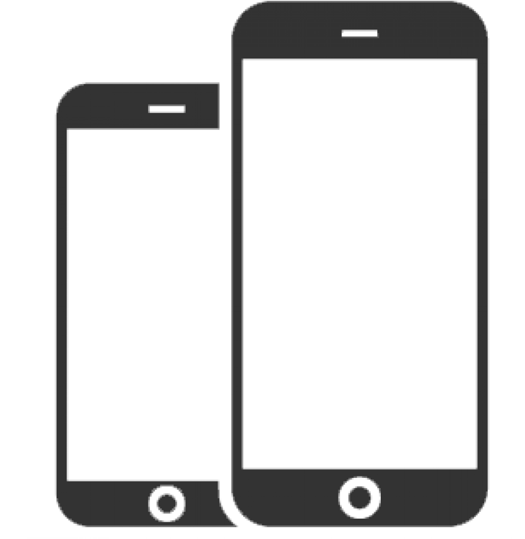 Iphone Png Black And White Transparent - Iphone 6s (1920x1073), Png Download