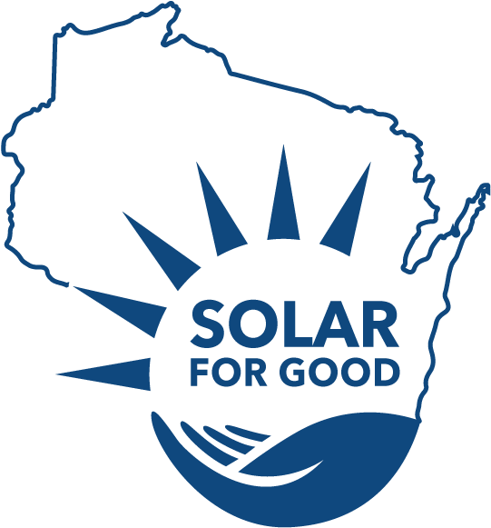 Renew Wisconsin's Solar For Good Initiative Fosters - Outline Of Wisconsin (554x600), Png Download