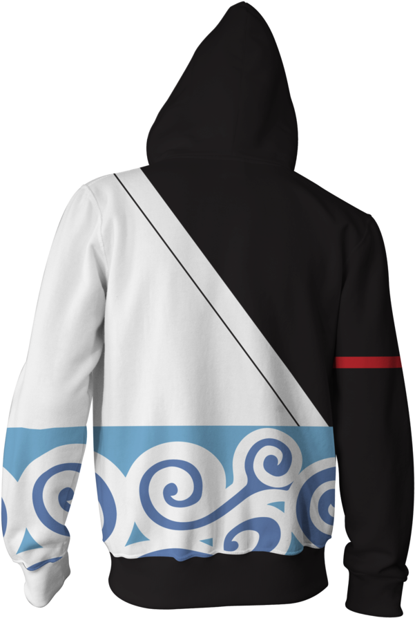 Gintama Sakata Gintoki Cosplay Zip Up Hoodie Jacket - Sweatshirt (781x1024), Png Download
