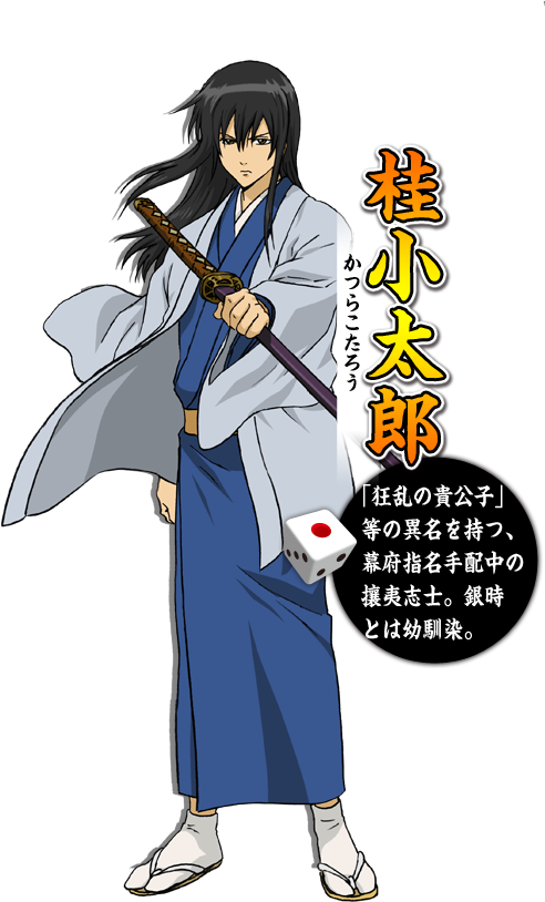 人物：その他：桂小太郎 ：cv石田彰 - Men In Kimono Anime (501x861), Png Download