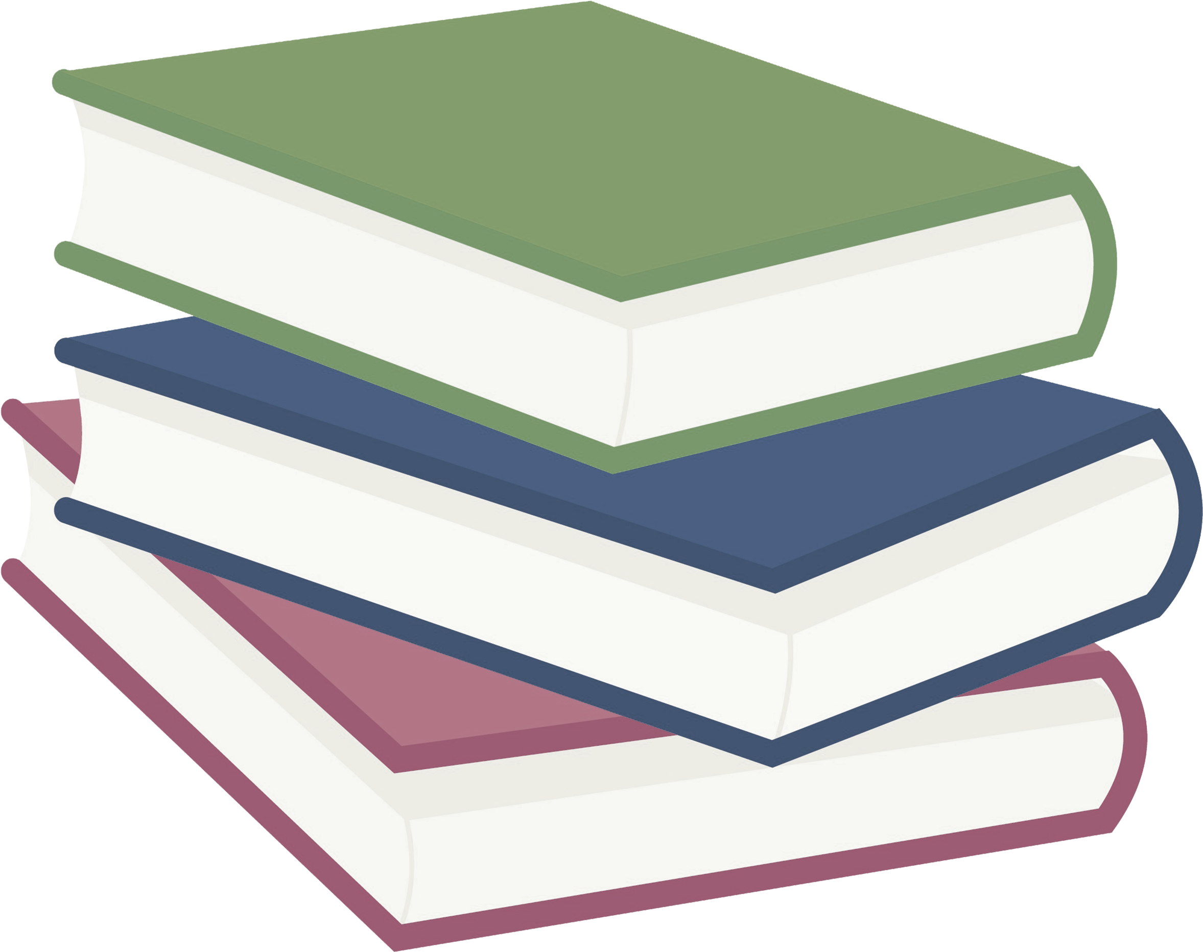 Organized Stack Of Books - Paper (2500x2500), Png Download