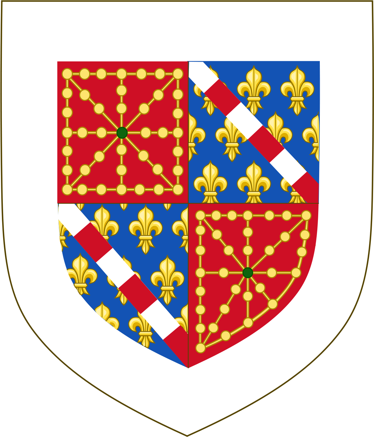 Louis, Duke Of Durazzo - Medieval Europe Coat Of Arms (1200x1427), Png Download