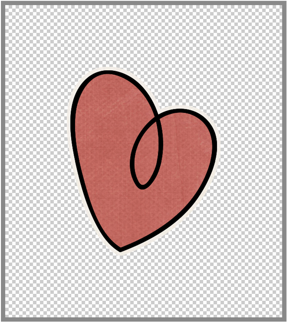 Save The Filled-in Sticker Doodle - Heart (700x648), Png Download