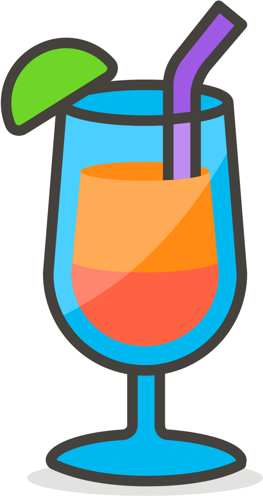572 Tropical Drink - Emoji Bebida (1024x1024), Png Download