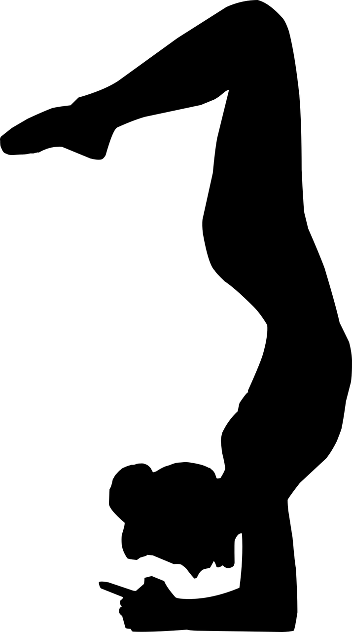 Female Yoga Silhouette (714x1280), Png Download