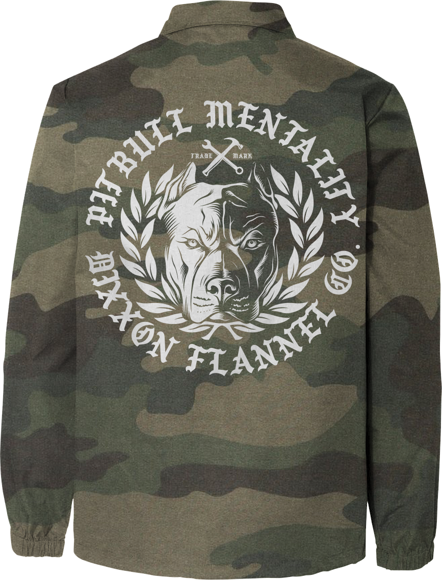 Pit Bull Camo Windbreaker - Long-sleeved T-shirt (867x1137), Png Download