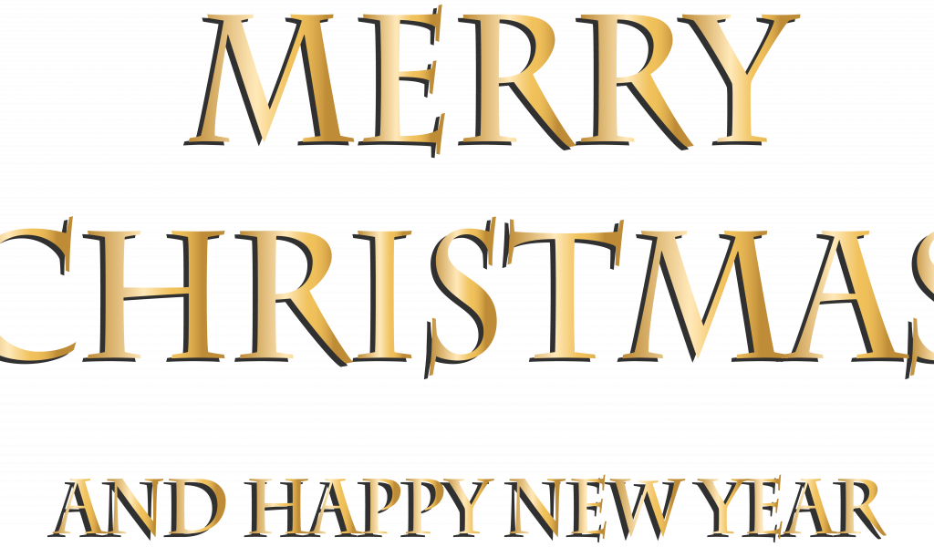 Merry Christmas And Happy New Year Printable Banner - Poster (1024x600), Png Download