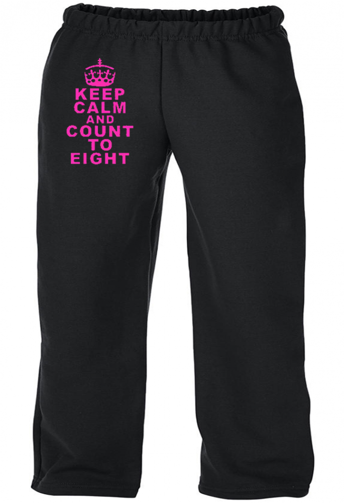 Youth Jogging Pants "keep Calm And Count To Eight" - Pajamas (1000x1000), Png Download