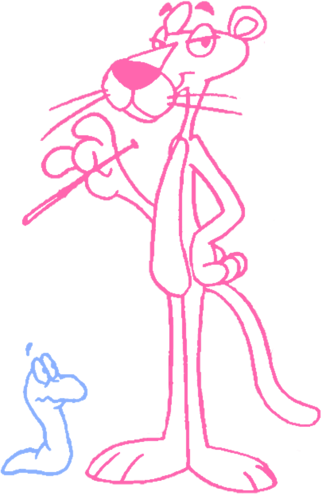 The Pink Panther - Illustration (651x1000), Png Download