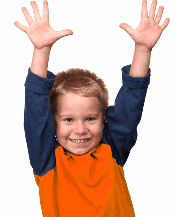 Reviews Boy Hands Up - Fitness Kids Png (575x700), Png Download