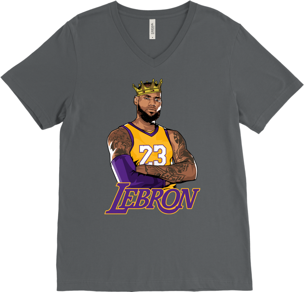 Lebron Logo V-neck - T-shirt (1024x1024), Png Download