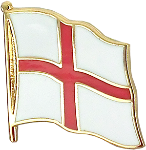 Flag Lapel Pin England St - England Flag Lapel Pin (750x469), Png Download