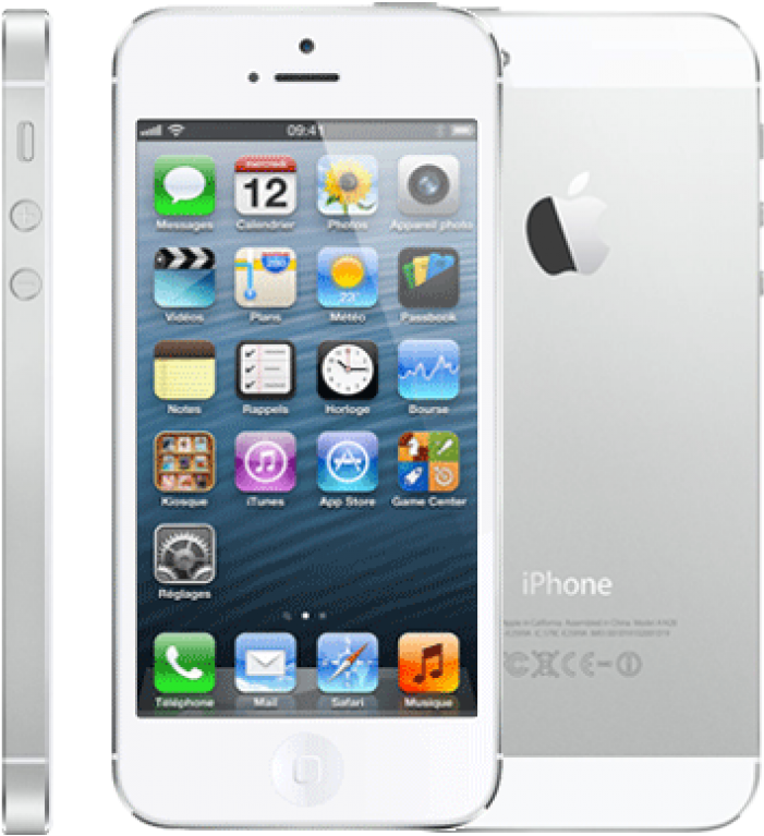 Iphone 5 16go 3 Large - White Iphone 5 (800x800), Png Download