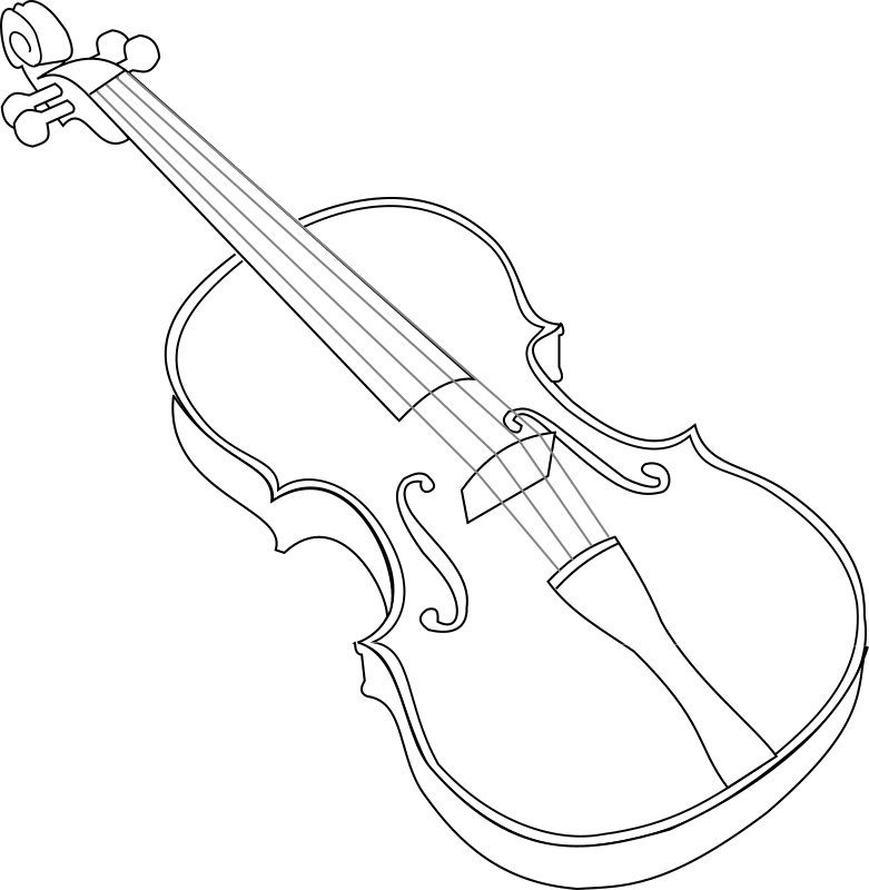 Medium Image - Violin White Png (781x800), Png Download