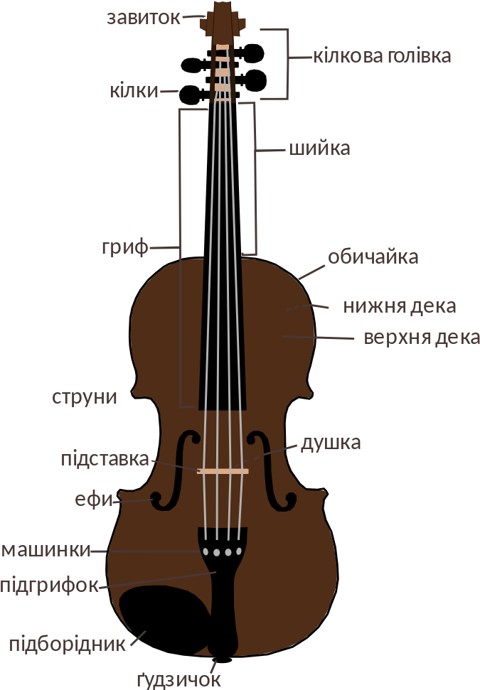 File - Violin Construction - Svg - Music Instruments Violins (1160x1024), Png Download