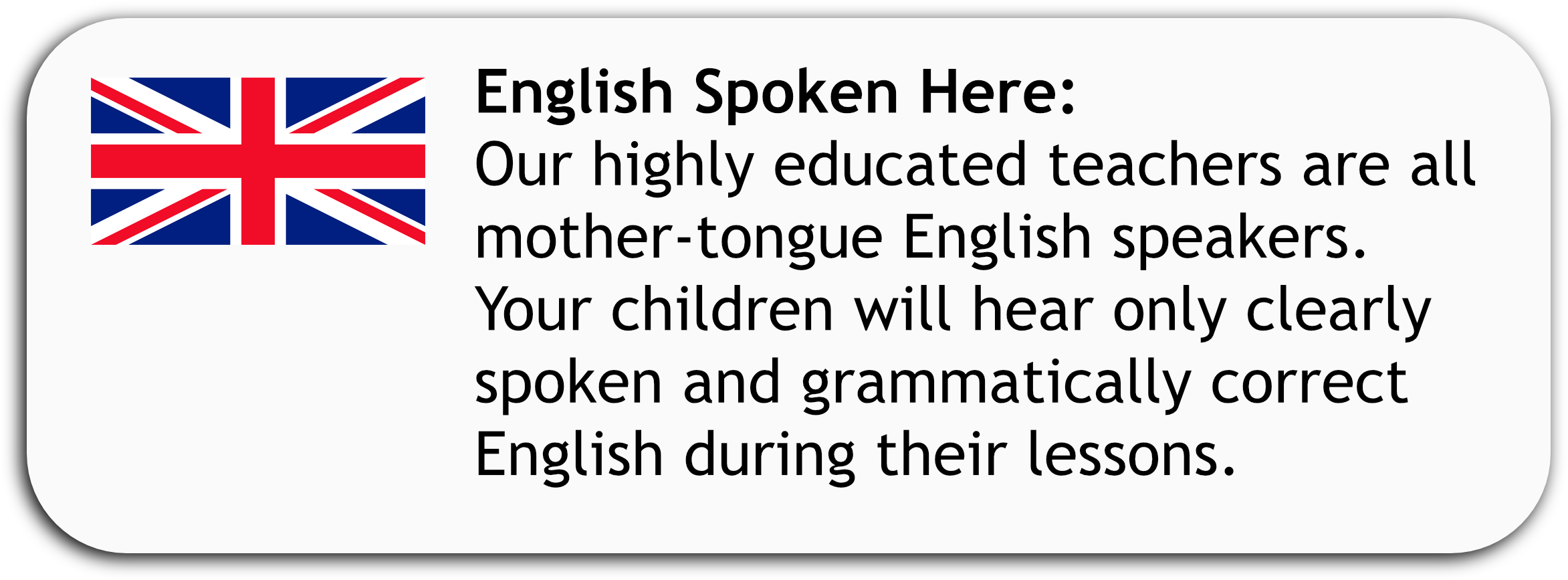 Kindermusik Maestro, English Spoken Here - Direct Golf (2400x900), Png Download