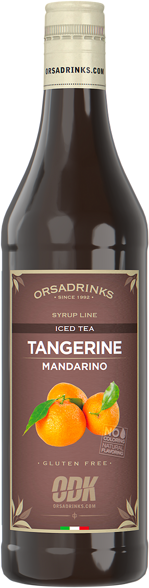 Tangerine Iced Tea - Glass Bottle (1200x1200), Png Download