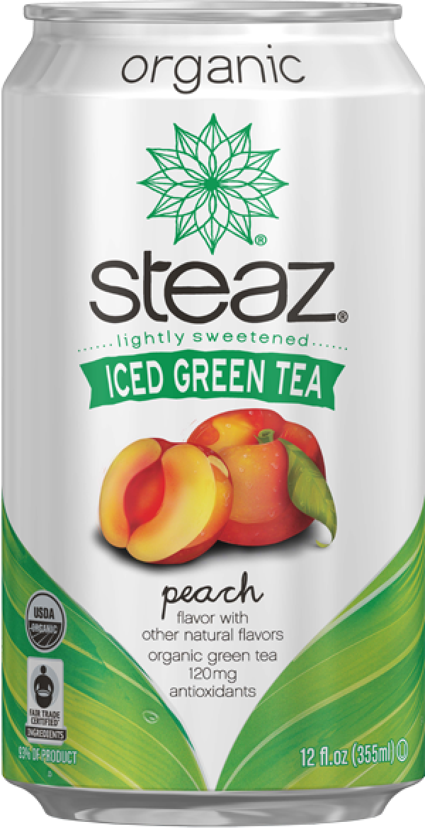 Steaz Unsweetened Green Tea (600x1170), Png Download