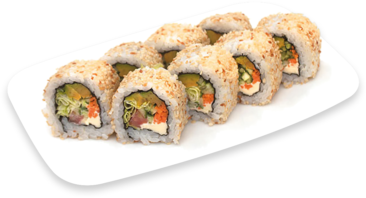 Sushi Rolls, Vegetarian - California Roll (1280x1024), Png Download